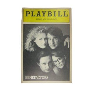 Benefactors Playbill 1986 Sam Waterson Glenn Close Mary Beth Hurt Blakemore